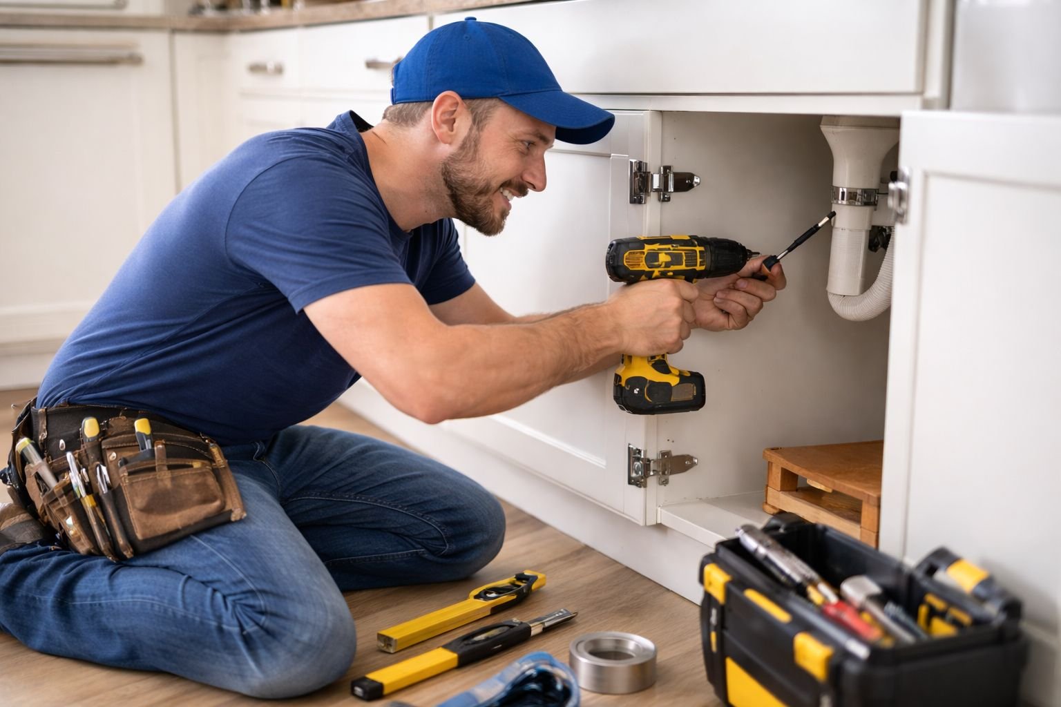 service-1 Home appliance installation under kitchen sink