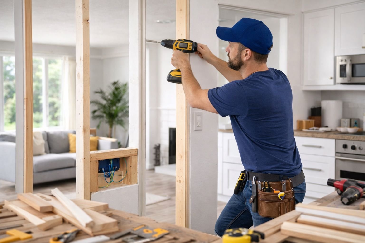 service-1 Small renovation and space improvement work inside a home