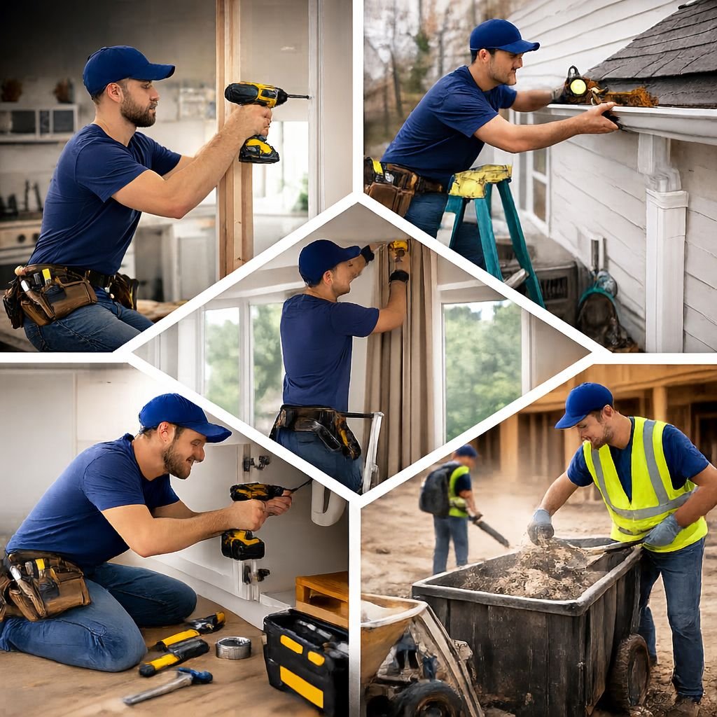 Skilled tradespeople working on residential maintenance projects in Nova Scotia